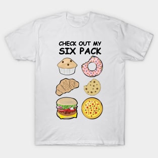 Check Out My Six Pack - Mixed Foods T-Shirt